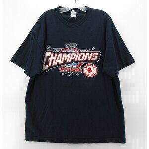 VINTAGE Boston Red Sox Shirt XL 2004 World Series AL Champions Alstyle